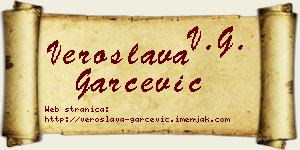 Veroslava Garčević vizit kartica